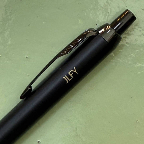 Load image into Gallery viewer, Personalized Name Engraving On Sheaffer VFM Matte Black Rollerball Pen
