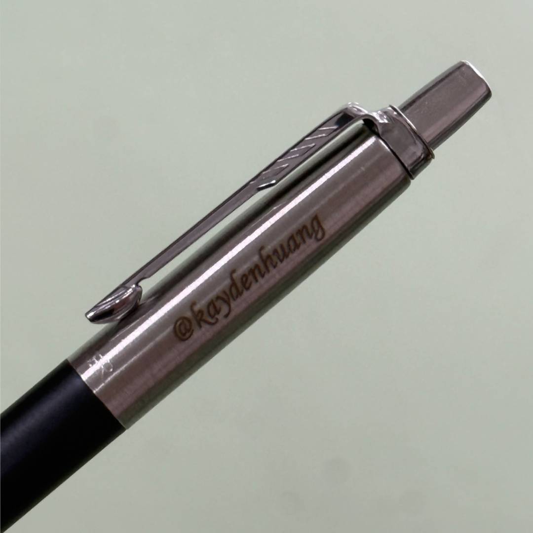Personalized Name Engraving On Parker Jotter Bond Street Black CT Ballpoint Pen