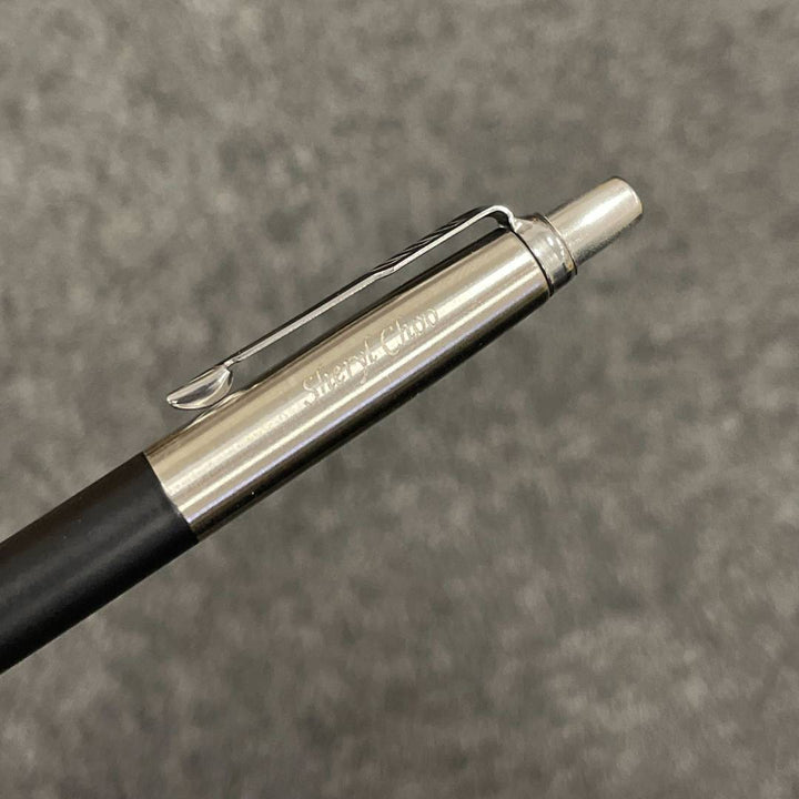 Personalized Name Engraving On Parker Jotter Bond Street Black CT Ballpoint Pen