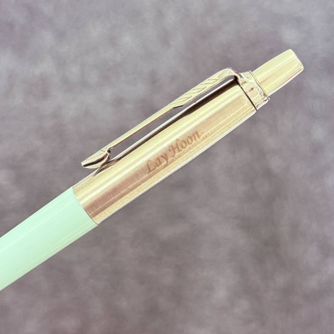 Personalized Name Engraving On Parker Jotter Originals Pastel Blue Ballpoint Pen