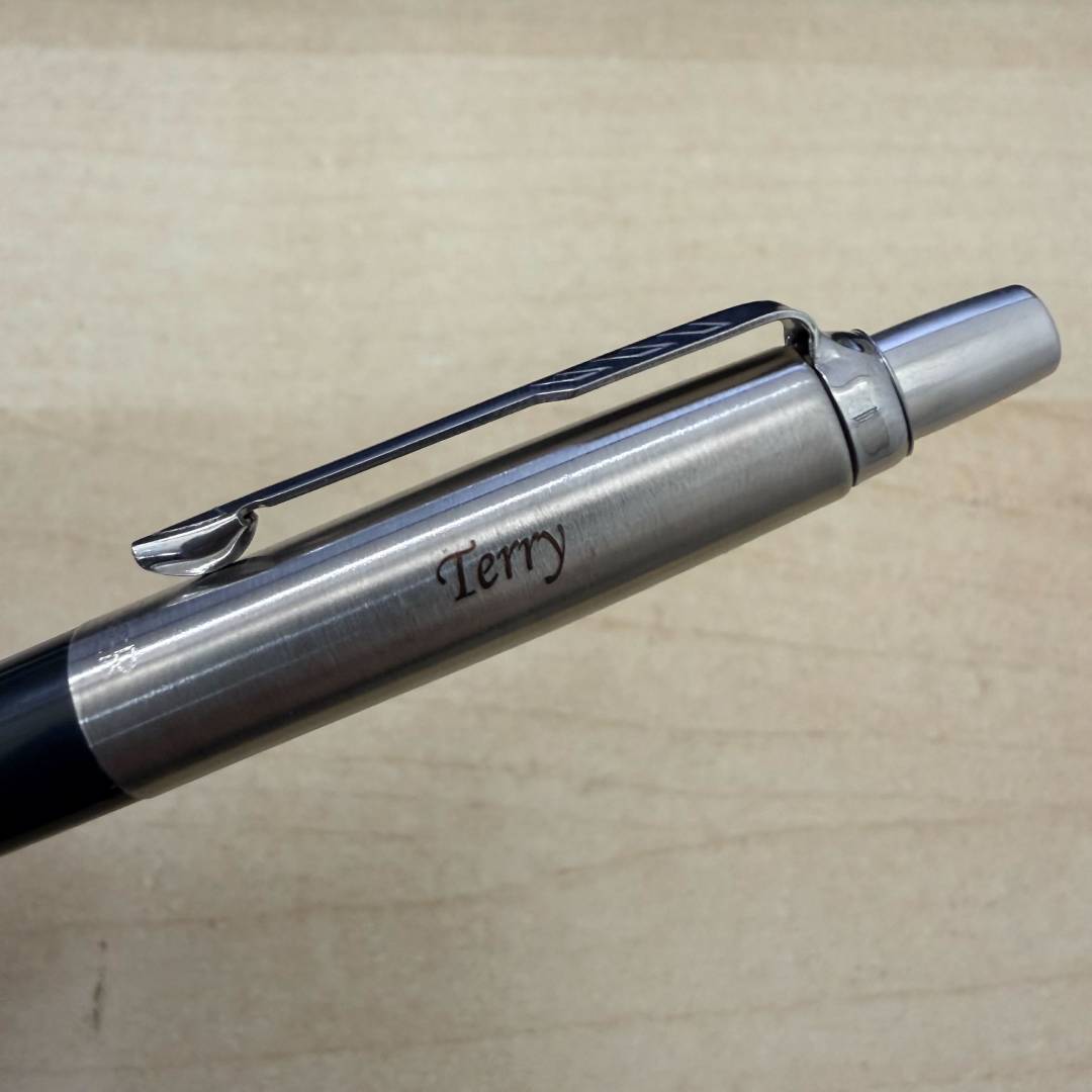 Personalized Name Engraving On Parker Jotter Special Black Ballpoint Pen