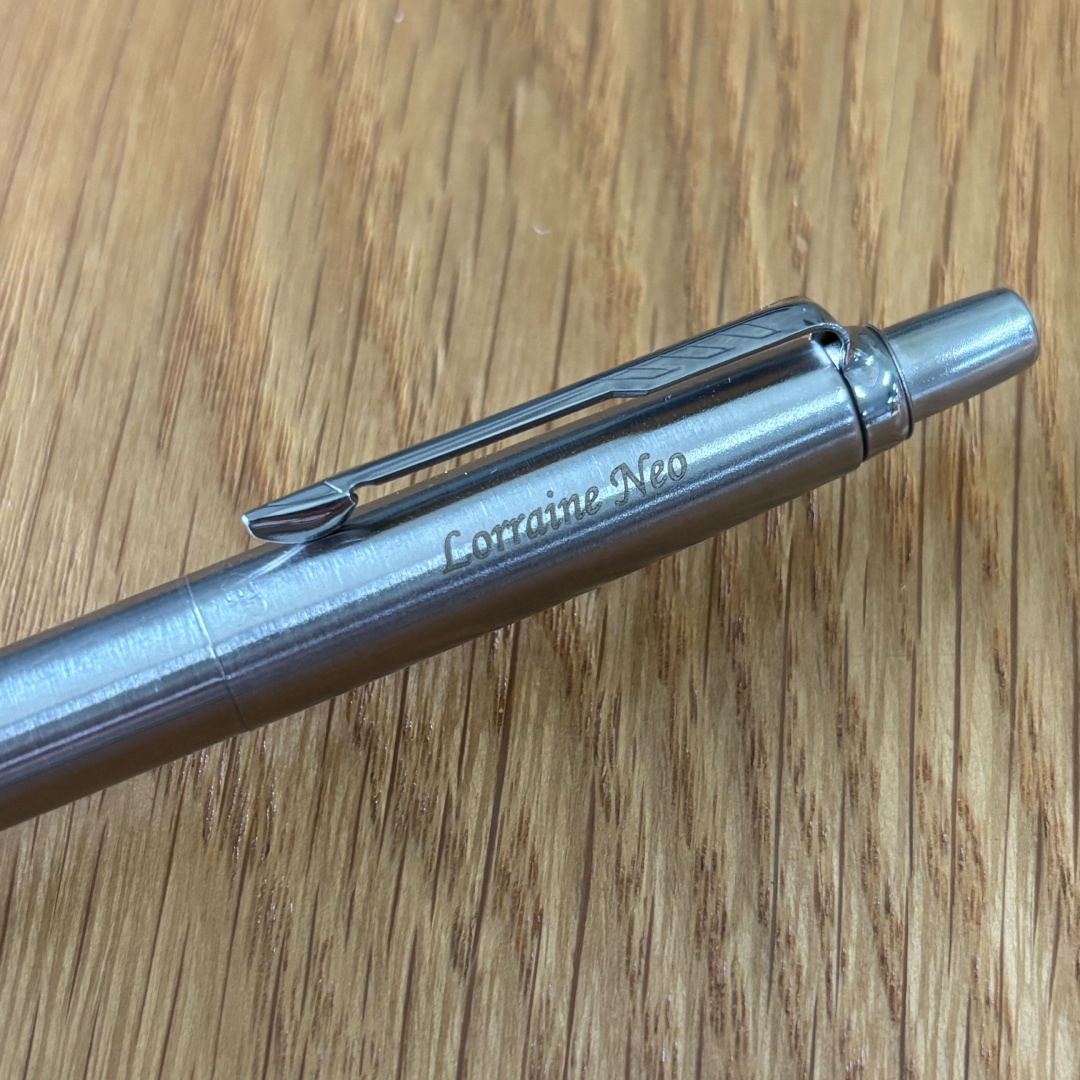 Personalized Name Engraving On Parker Jotter Stainless Steel CT Ballpoint Pen