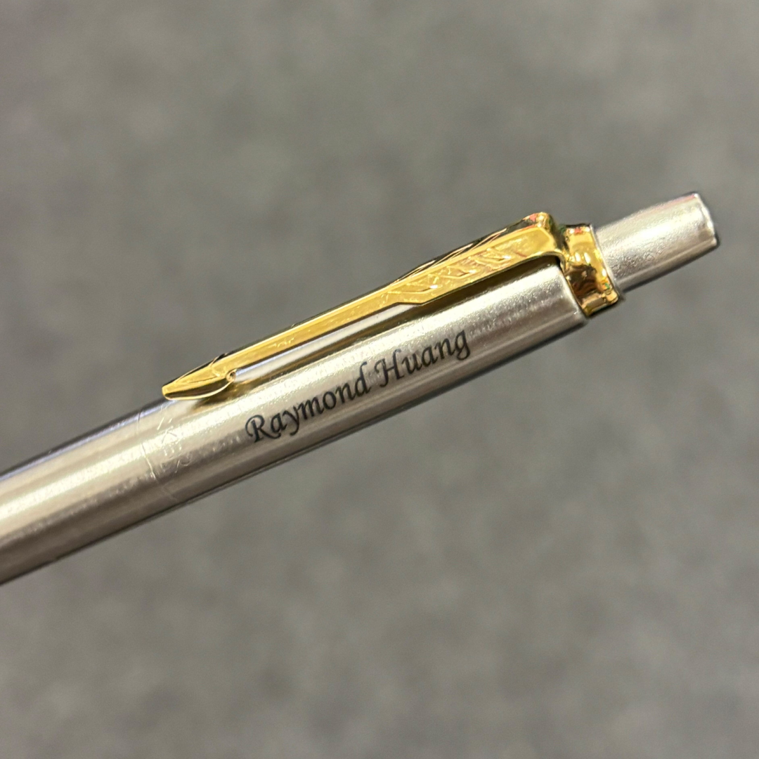 Personalized Name Engraving On Parker Jotter Stainless Steel GT Ballpoint Pen
