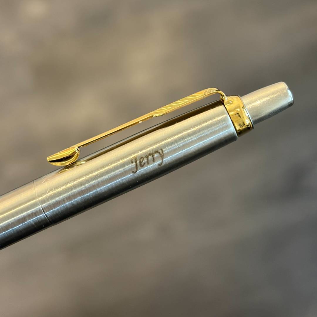 Personalized Name Engraving On Parker Jotter Stainless Steel GT Ballpoint Pen