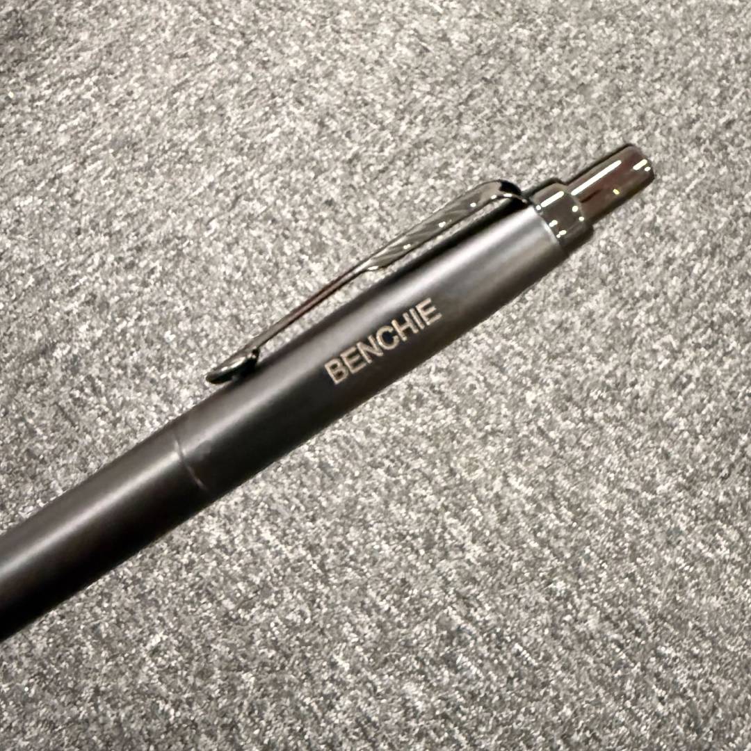 Personalized Name Engraving On Parker Jotter XL Ballpoint Pen - Monochrome Black with Black Trim 