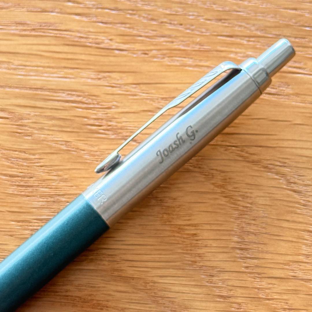 Personalized Name Engraving On Parker Jotter XL Greenwich Matte Green Ballpoint Pen