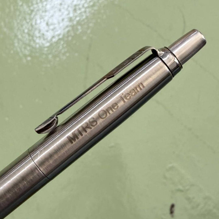 Personalized Name Engraving On Parker Jotter XL Monochrome Stainless Steel Ballpoint Pen
