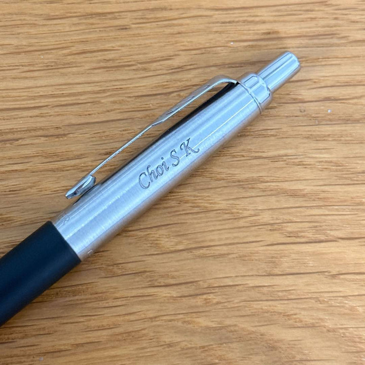 Personalized Name Engraving On Parker Jotter XL Richmond Matte Black Ballpoint Pen