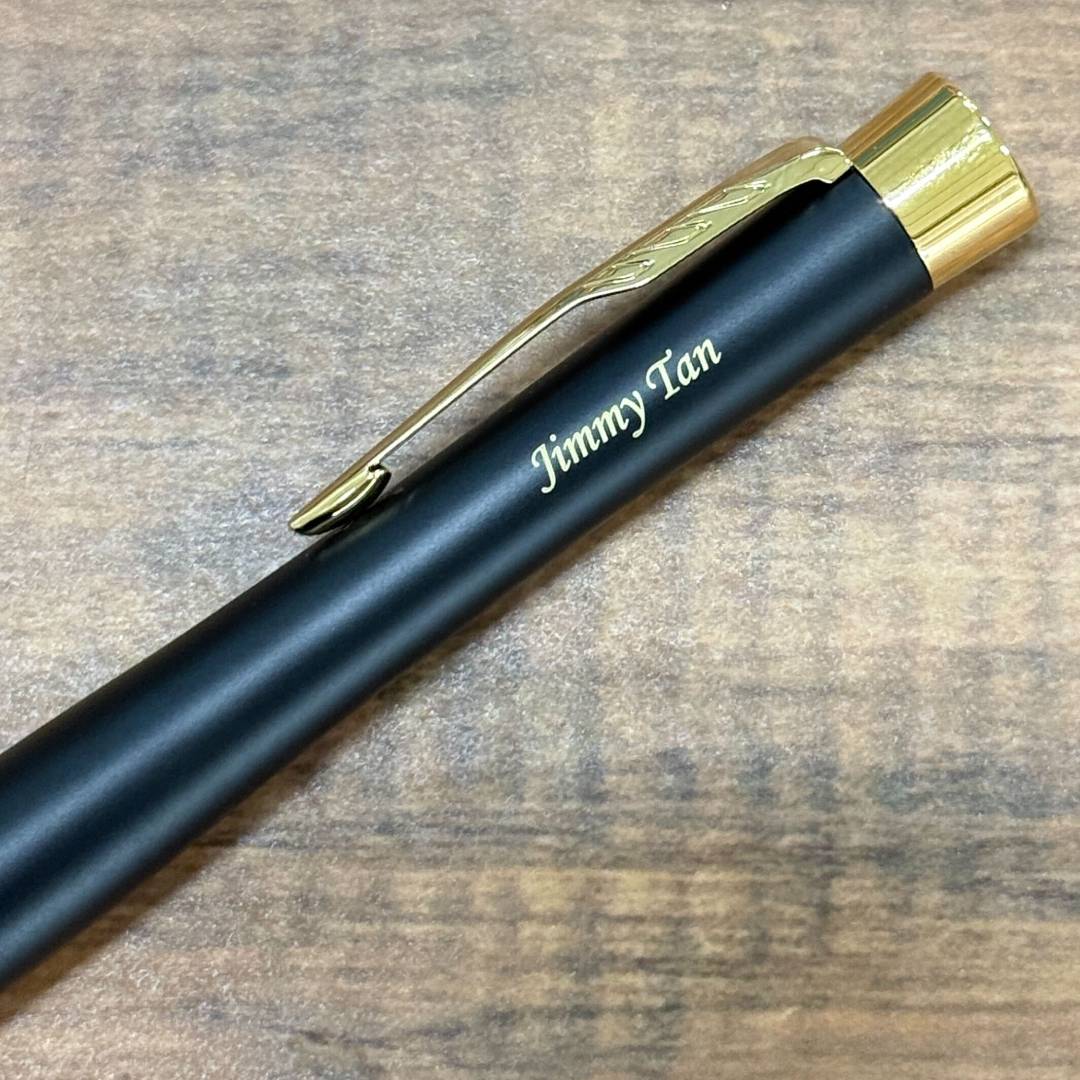 Personalized Name Engraving On Parker Urban Twist Black GT Ballpoint Pen