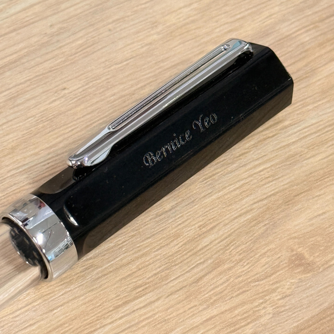 Personalized Name Engraving On TWSBI ECO Fountain Pen - Black