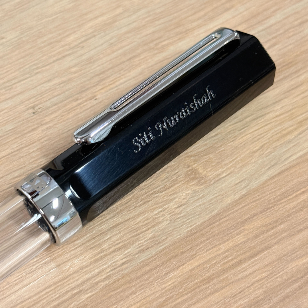 Personalized Name Engraving On TWSBI ECO Fountain Pen - Black