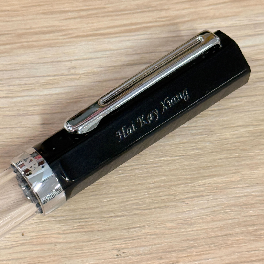 Personalized Name Engraving On TWSBI ECO Fountain Pen - Black
