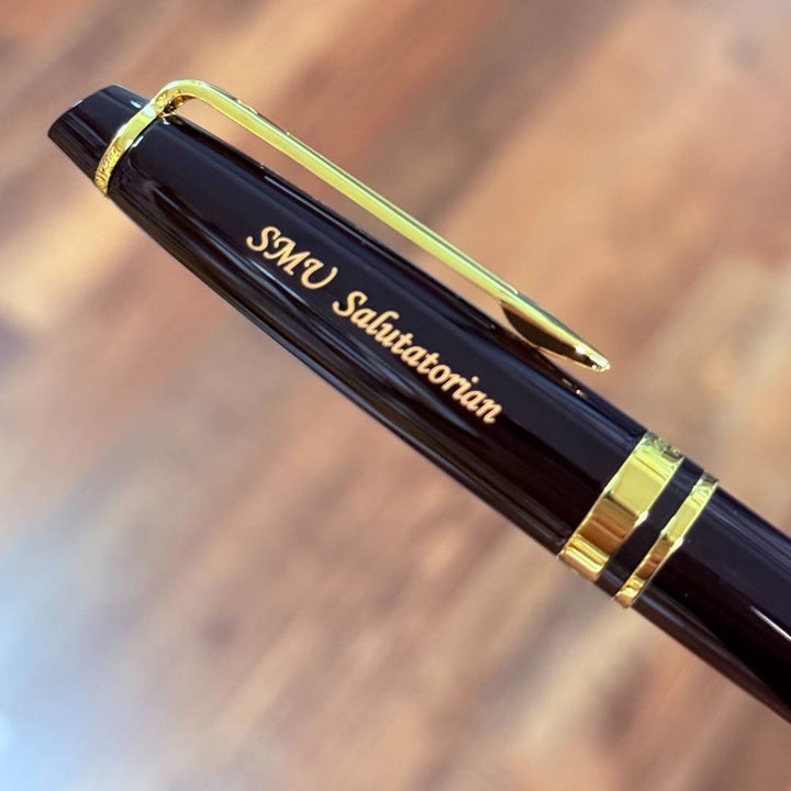 Personalized Name Engraving On Waterman Expert3 Laque Black GT Rollerball Pen