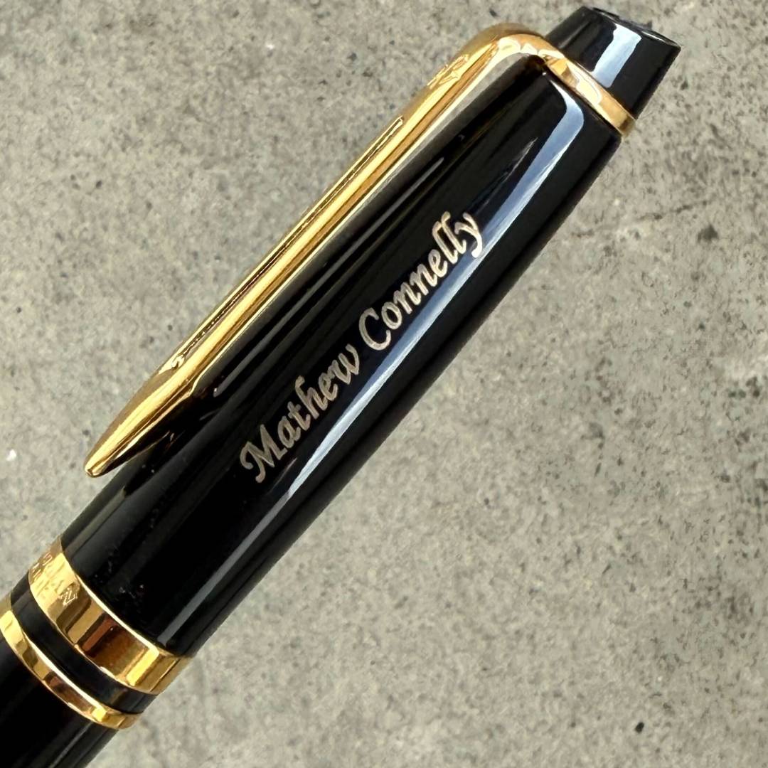 Personalized Name Engraving On Waterman Expert3 Lace Black GT Rollerball Pen