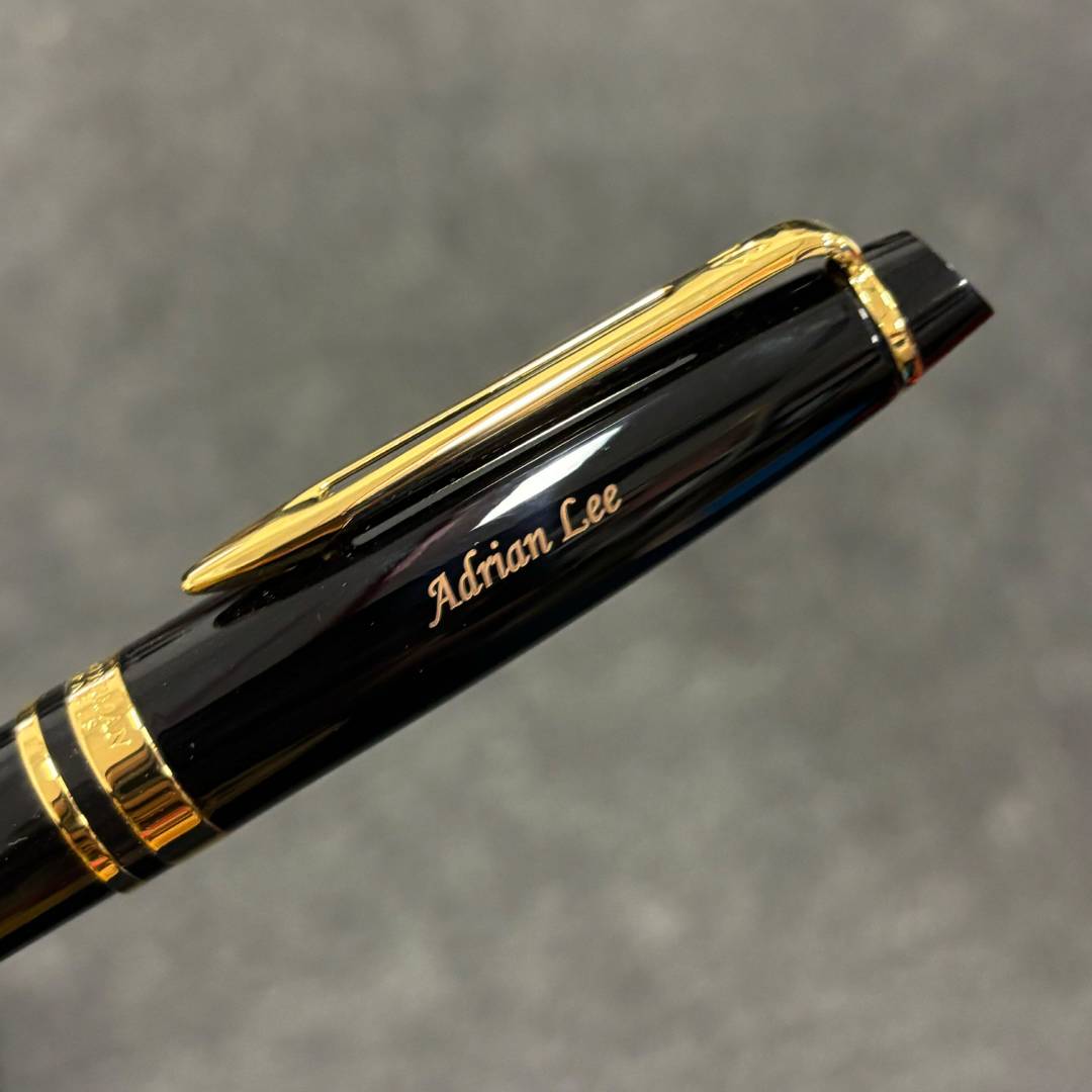 Personalized Name Engraving On Waterman Expert3 Laque Black GT Rollerball Pen