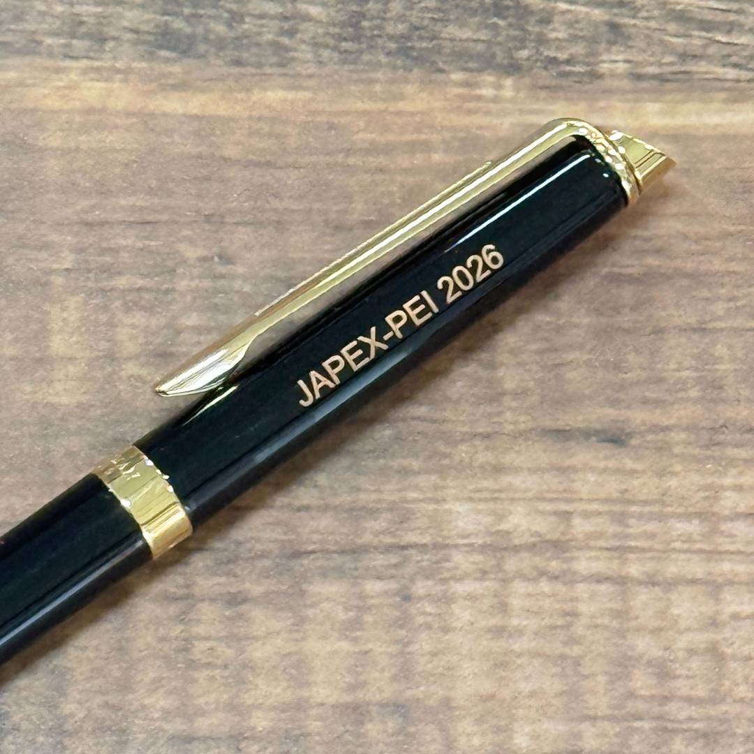 Personalized Name Engraving On Waterman Hemisphere Laque Black GT Ballpoint Pen