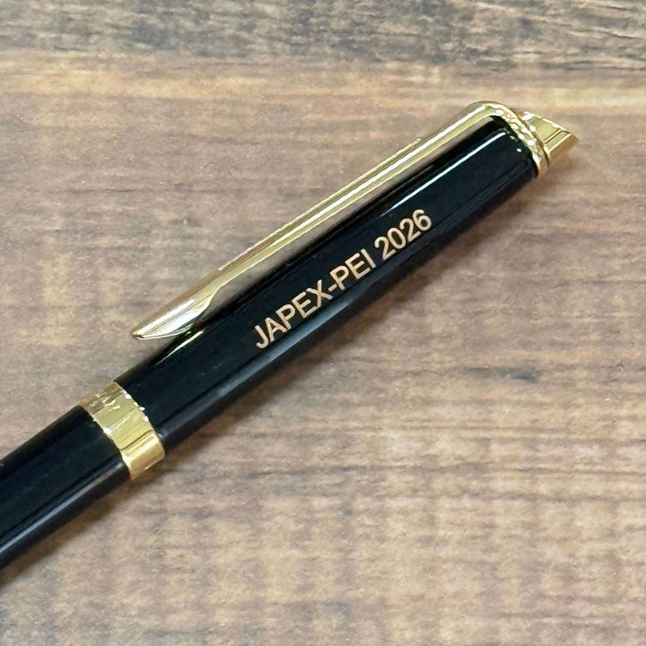 Personalized Name Engraving On Waterman Hemisphere Laque Black GT Ballpoint Pen