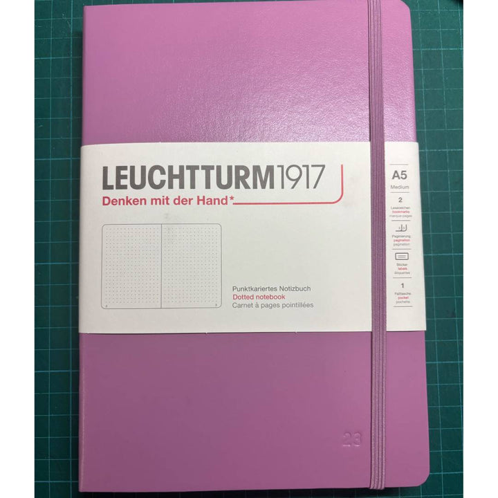 Leuchtturm1917 A5 Medium Daily Planner 2026 - Dotted / Dusty Rose