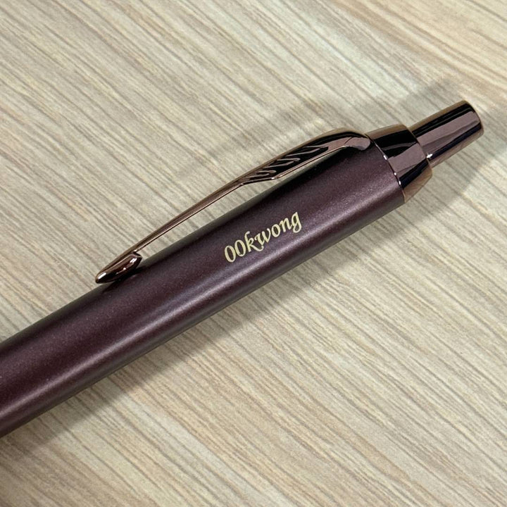 Personalized Name Engraving On Parker IM PROFESSIONAL Ballpoint Pen - Monochrome Burgundy
