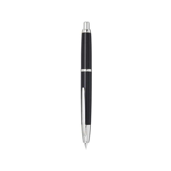 Pilot Capless Decimo Fountain Pen - Black with 18K Gold Rhodium-plated Broad Nib