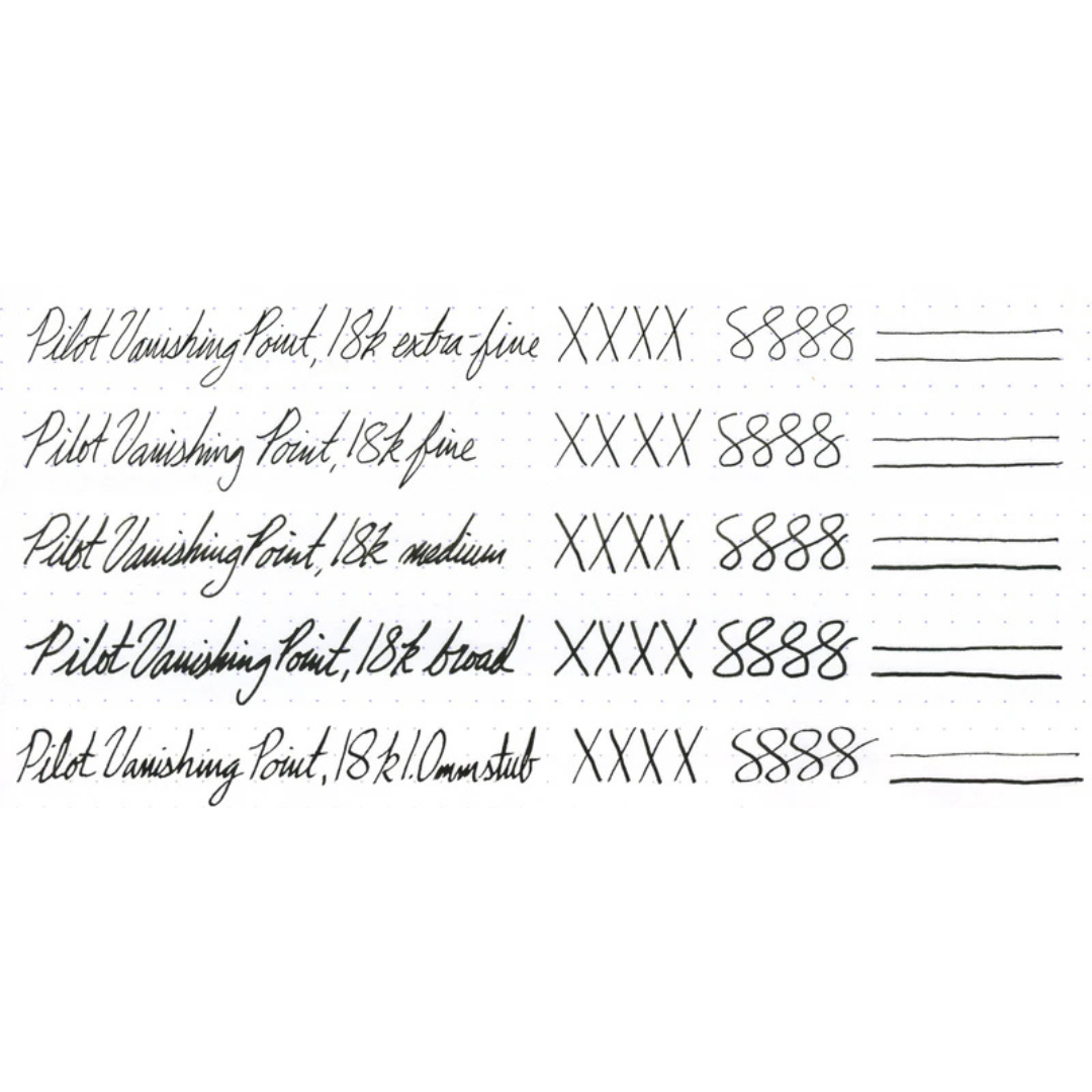 Pilot Capless Decimo Fountain Pen - Black with 18K Gold Rhodium-plated Broad Nib