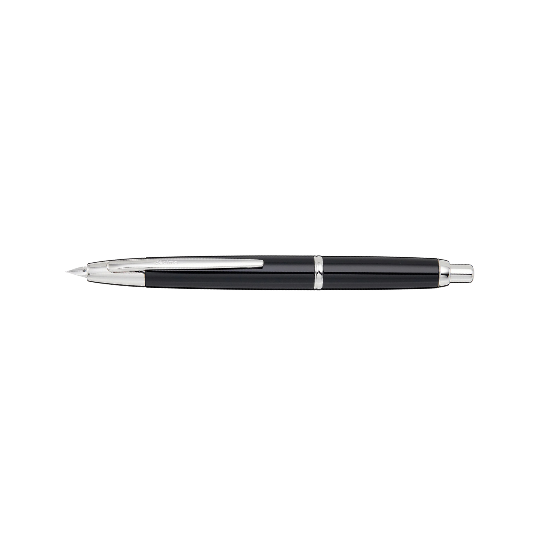 Pilot Capless Decimo Fountain Pen - Black with 18K Gold Rhodium-plated Broad Nib