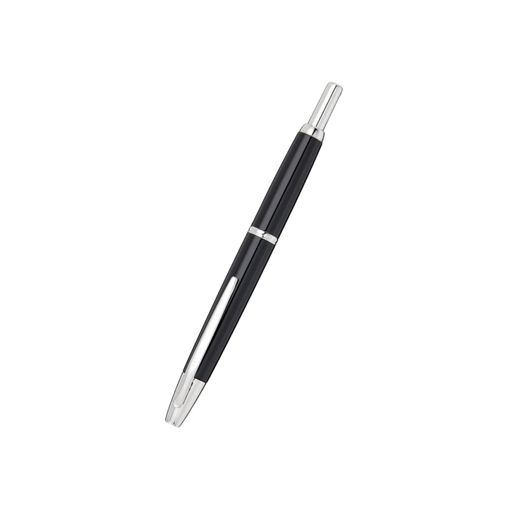 Pilot Capless Decimo Fountain Pen - Black with 18K Gold Rhodium-plated Broad Nib