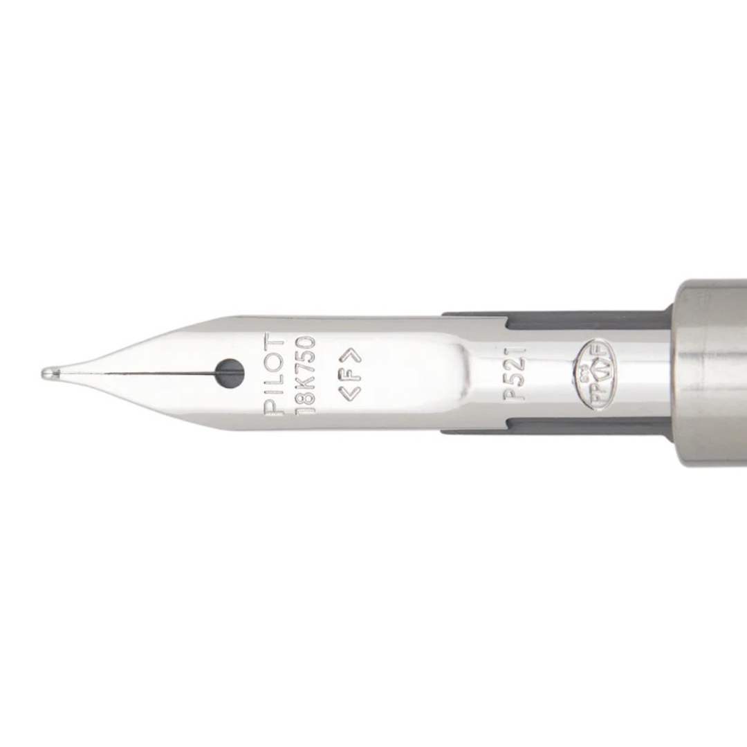 Pilot Capless Decimo Fountain Pen - Black with 18K Gold Rhodium-plated Broad Nib