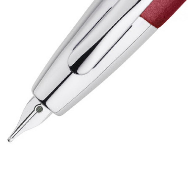 Pilot Capless Decimo Fountain Pen - Red with 18K Gold Rhodium-plated Broad Nib — with packaging