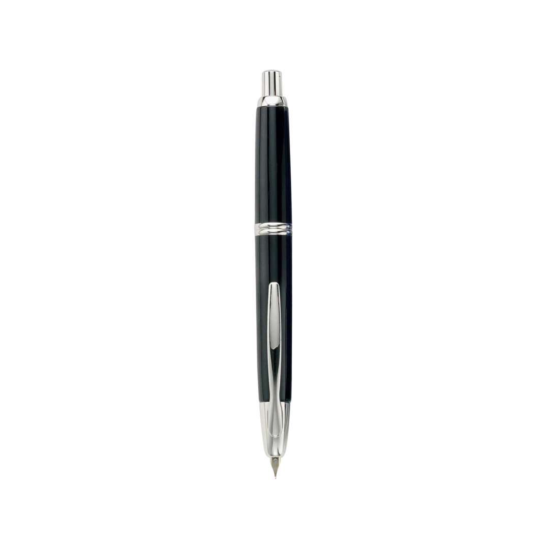 Pilot Capless Fountain Pen - Black with 18K Gold Rhodium-plated Nib