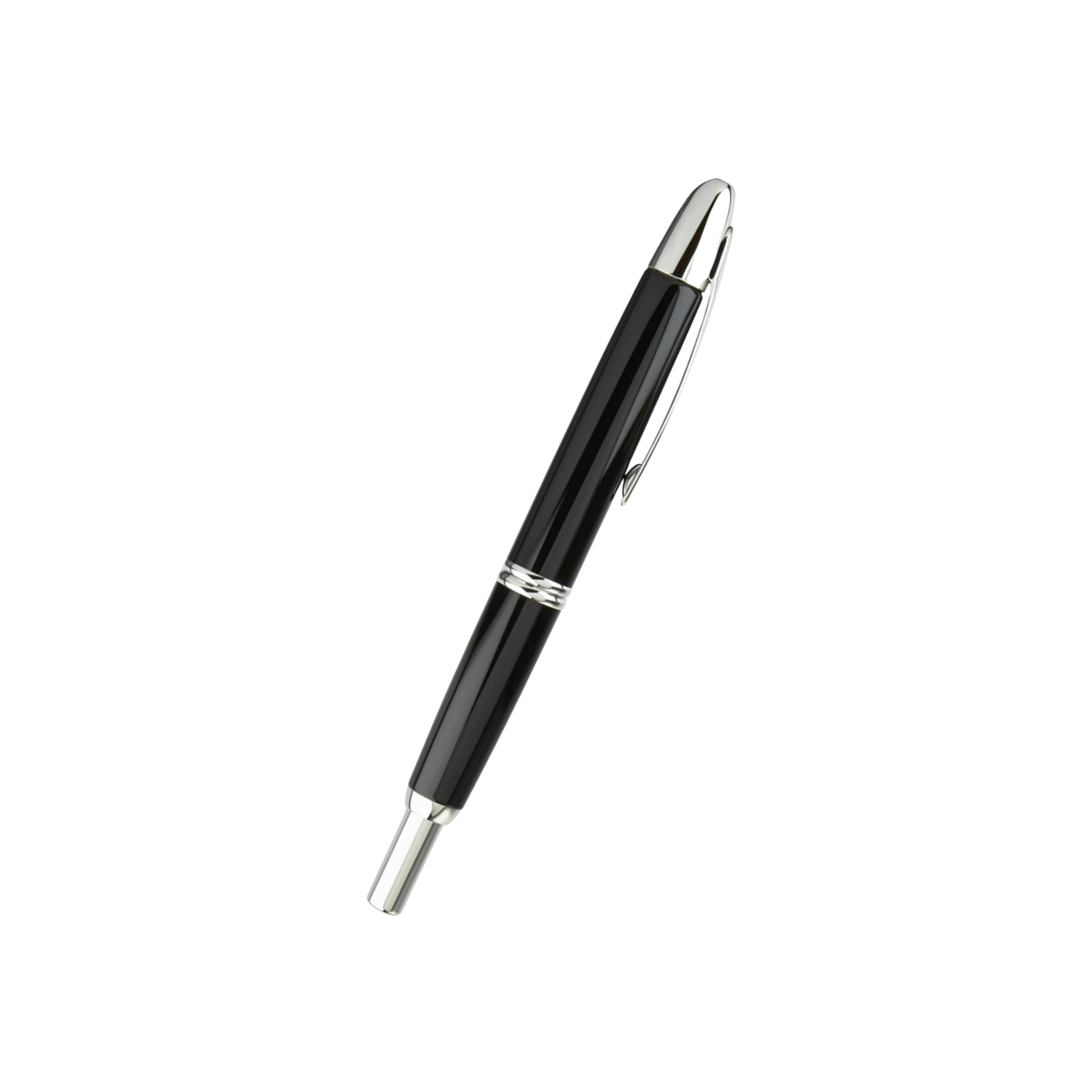 Pilot Capless Fountain Pen - Black with 18K Gold Rhodium-plated Nib