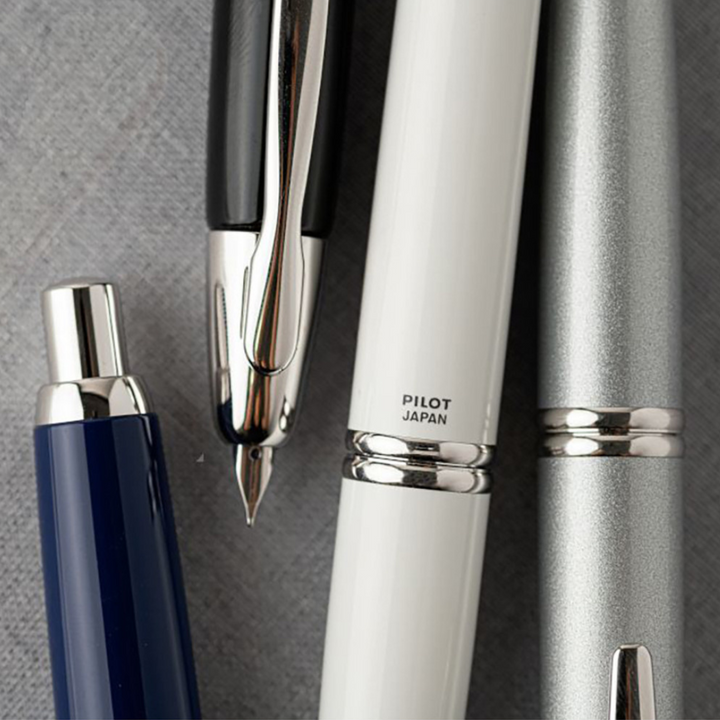 Pilot Capless Fountain Pen - Black with 18K Gold Rhodium-plated Nib