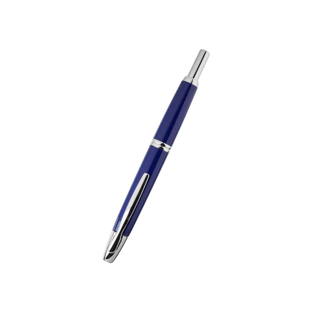 Pilot Capless Fountain Pen in Blue with 18K Gold Rhodium-plated Fine Nib — PILOT fountain pen — precision nib writing instrument, at Cityluxe Singapore stationery store