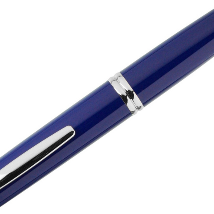 Pilot Capless Fountain Pen in Blue with 18K Gold Rhodium-plated Fine Nib — PILOT fountain pen — precision nib writing instrument, at Cityluxe Singapore stationery store