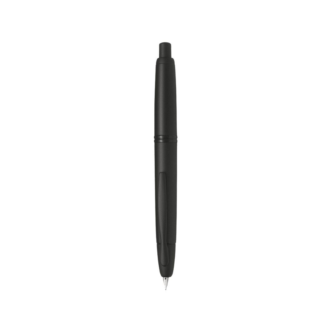 Pilot Capless Fountain Pen in Matte Black 18K Gold Rhodium-plated Nib — PILOT fountain pen — precision nib writing instrument, at Cityluxe Singapore stationery store