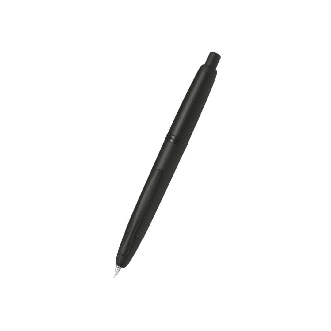 Pilot Capless Fountain Pen in Matte Black 18K Gold Rhodium-plated Nib — PILOT fountain pen — precision nib writing instrument, at Cityluxe Singapore stationery store