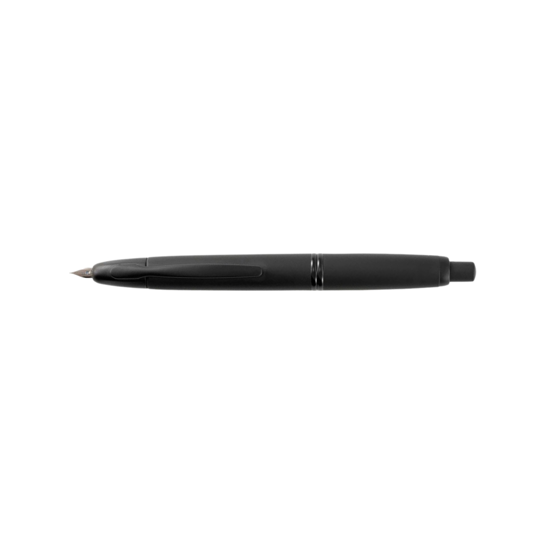 Pilot Capless Fountain Pen - Matte Black — nib close-up