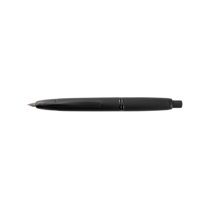 Pilot Capless Fountain Pen - Matte Black — nib close-up