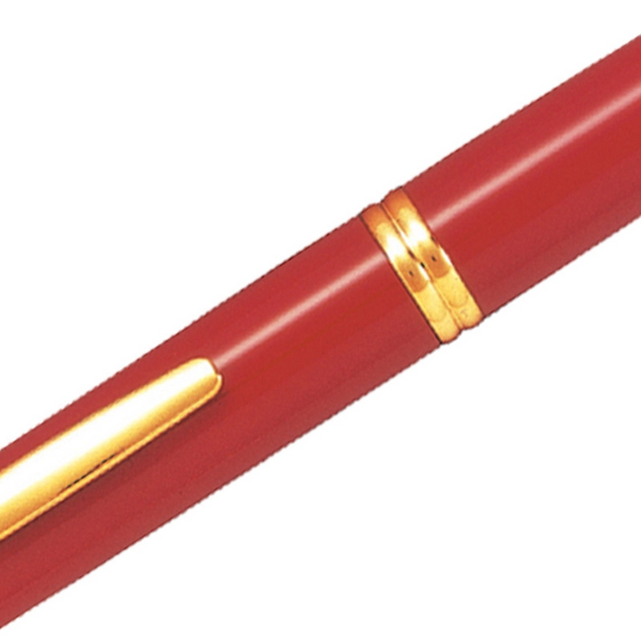 Pilot Capless Fountain Pen - Red with Gold Trims — with packaging