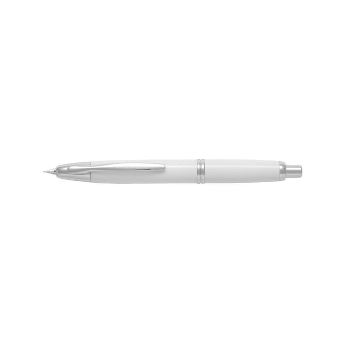 Pilot Capless Fountain Pen - White with 18K Gold Rhodium-plated Fine Nib — nib close-up