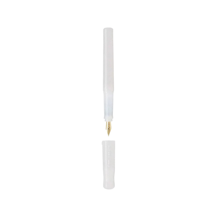 Pilot Kakuno Fountain Pen - Madoromi Ivory — uncapped with cap posted