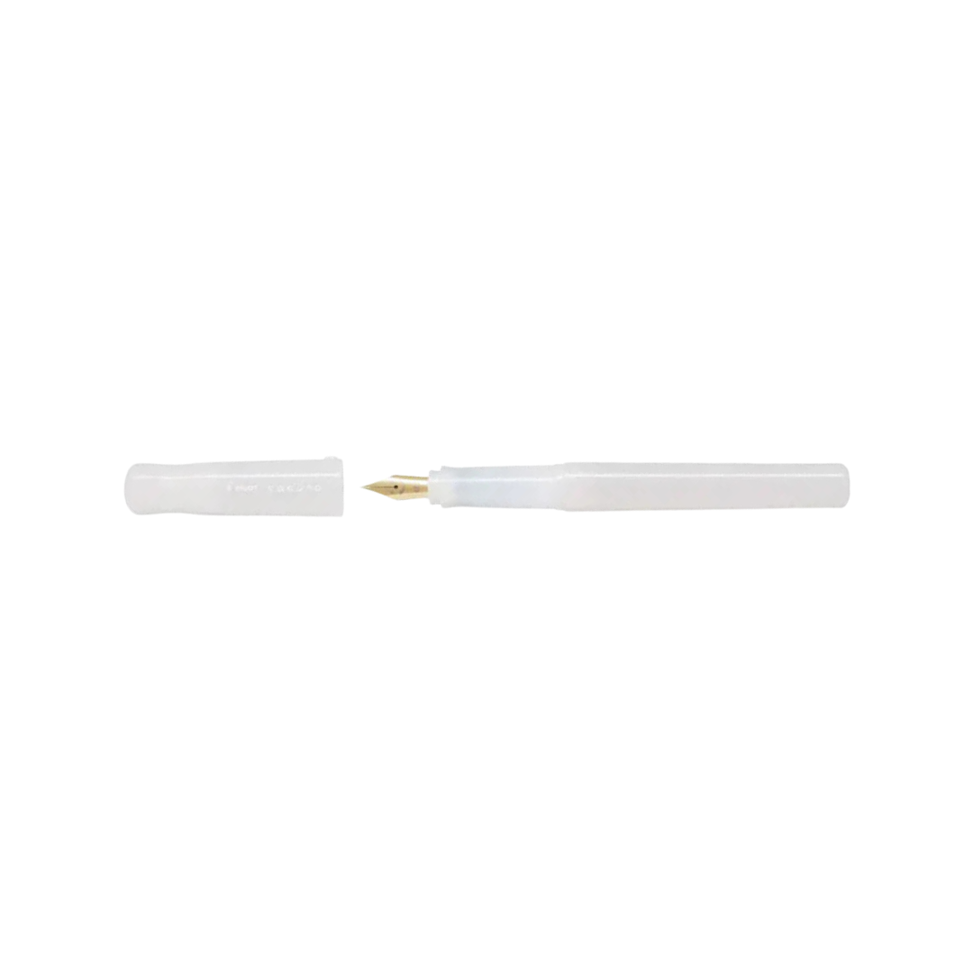 Pilot Kakuno Fountain Pen - Madoromi Ivory — nib close-up