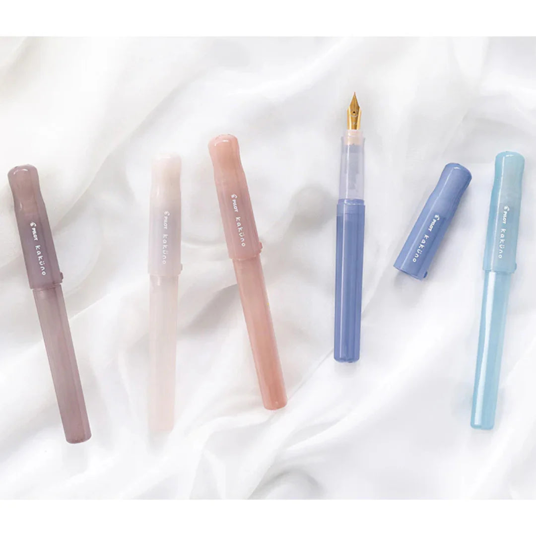Pilot Kakuno Fountain Pen - Madoromi Light Blue — engraving example