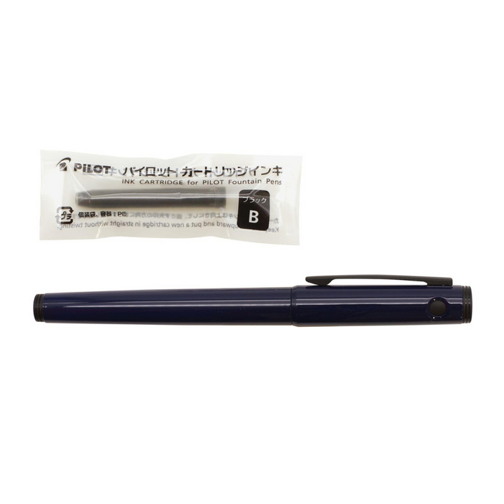 Pilot LIGHTIVE Fountain Pen in Active Navy — PILOT fountain pen — precision nib writing instrument, at Cityluxe Singapore stationery store