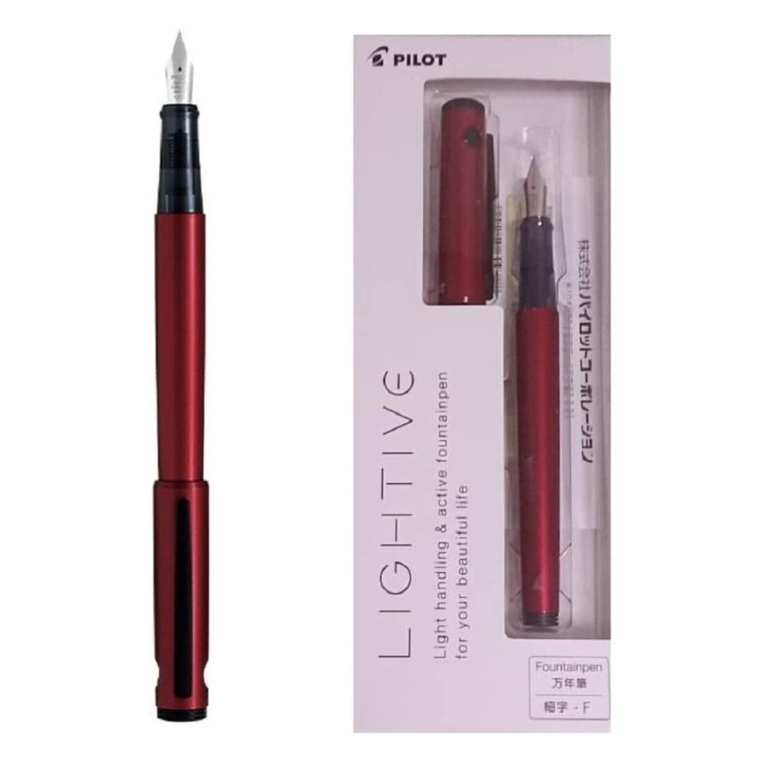 Pilot LIGHTIVE Fountain Pen - Active Red