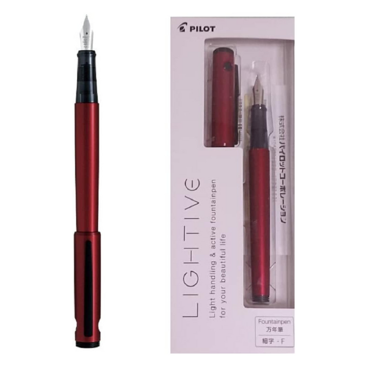 Pilot LIGHTIVE Fountain Pen - Active Red