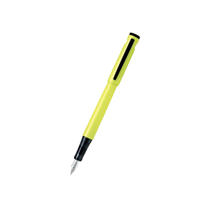 Pilot LIGHTIVE Fountain Pen in Active Yellow — PILOT fountain pen — precision nib writing instrument, at Cityluxe Singapore stationery store
