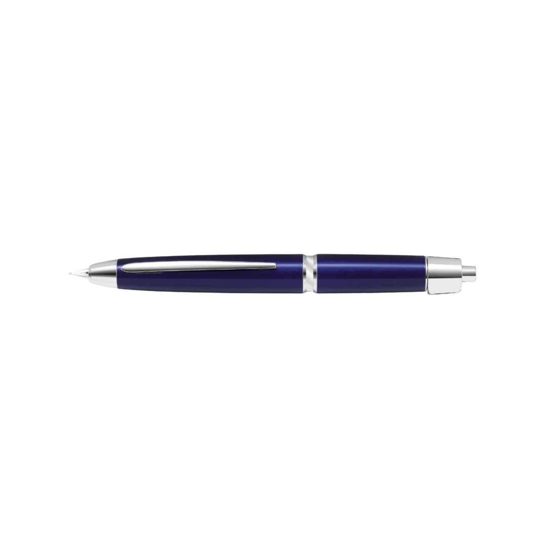 Pilot Vanishing Point Capless LS Fountain Pen - Blue 18K Gold Rhodium-plated Nib — nib close-up