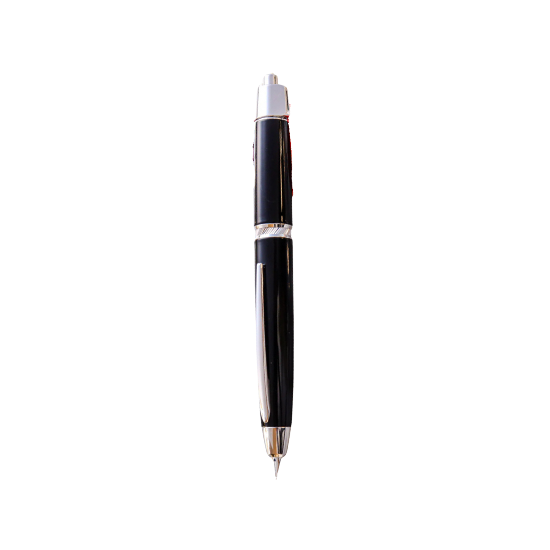 Pilot Vanishing Point Capless Luxury LS Fountain Pen - Black 18K Gold Rhodium-plated Nib