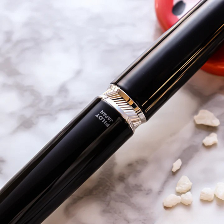 Pilot Vanishing Point Capless Luxury LS Fountain Pen - Black 18K Gold Rhodium-plated Nib